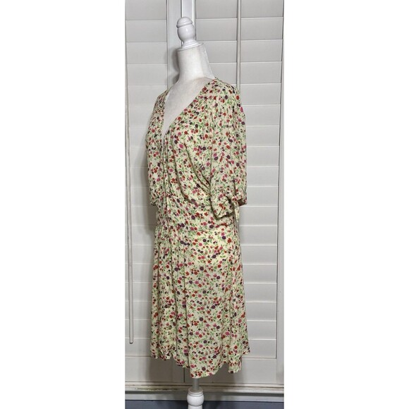 Faithfull The Brand Marianne Bastille Size L Floral Mini Dress Boho Feminine - Picture 3 of 10